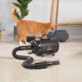 Dog Dryer, 2800W/4.3HP Dog Blow Dryer, Pet Grooming Dryer With Adjustable Speed And Temperature Control, Pet Hair Dryer With 4 Nozzles And Extendable