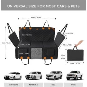 Made4Pets Pet Dog Car Back Seat Cover Back Seat Extension Pad Can Bear 400 Pounds Waterproof And Non-slip Dog Car Hammock Eight-layer Hard Bottom With