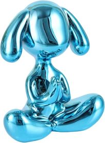 Balloon Dog Meditation Statue Namaste and Yoga Decor Desktop
