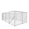 10' x 20' Outdoor Dog Kennel Playpen, Outdoor Dog Runner, Pet Exercise House, Lockable Gate, 6' Chain-Link Fence, TMG-DCP1020
