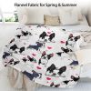 1pc Adorable Fleece Dog Blanket - Soft, Cozy, Lightweight, Warm, Flannel Throw for Couch, Bed, Sofa