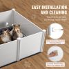 Dog Whelping Box, 59.8 x 59.8 x 24.0in Whelping Box for Dogs and Puppies, Whelping Pen for Puppies, Dog Birthing Box with Rails and Washable Pee Pad