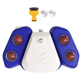 Blue-Yellow Color Options -- 1Pc Dog Water Fountain Multifunctional Automatic Pet Water Dispenser Outdoor Step-on Activated Sprinkler For Drinking Sho (Option: Blue)