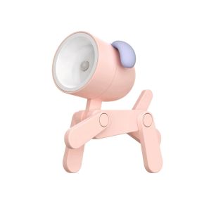 Mini Cute Animal Pet Dog&deer Designer Led Night Light Table Lamp Kids Toys Gifts For Christmas; soft Light For The Baby Room (Color: Pink, size: Dog)