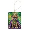 Porcelain Ornament Christmas Tree Hanging Decorations for Home Christmas Holiday, Rectangle, Gift, Multicolor