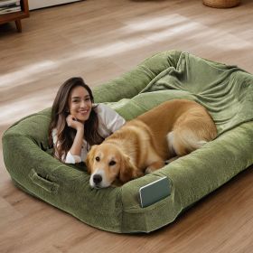 Extra Large Dog Bed, Human Dog Bed for Adult Instead of Foldable Air Mattress, 72"x48"x10" Washable Floor Beds Large Sized Dog Gifts with Handle (style: 5 Pack)