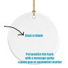 Christmas Poinsettas Ceramic Ornament Christmas Tree Hanging Decorations for Home Christmas Holiday, Party, Gift, 3 in