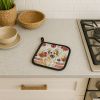 Vegetables Pair of Pot Holders Pair 7.5x7.5 Quilted Insulated Hot Pads Decorative Kitchen Gift Made in USA