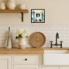 Bernese Mountain Dog The Chef Framed Metal Print Bathroom, Kitchen, Office, Home Decor Wall Art Ready to Hang, Square, 8X8